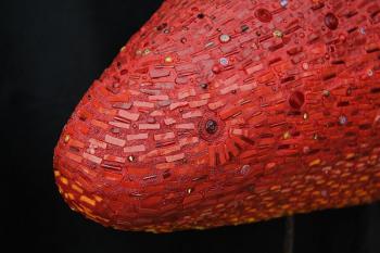 Mosaic Sculpture "Salmon" (fragment). Izmailova Natalia