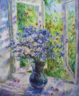 Cornflowers and daisies