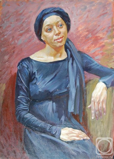 Dobrovolskaya Gayane. The portret of Arina in blue