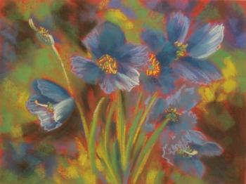 550 (Blue flowers). Lukaneva Larissa