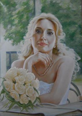 The Portret of the Bride, from a photo. Dobrovolskaya Gayane