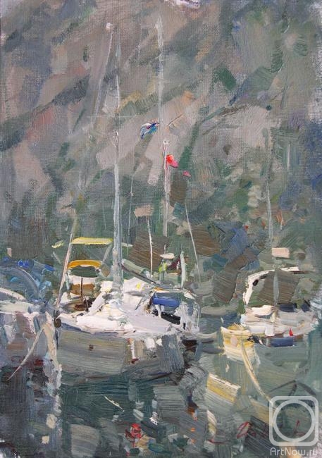 Makarov Vitaly. Yachts in the Bay of Kotor