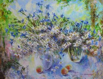 Apricot and wildflowers. Kruglova Svetlana