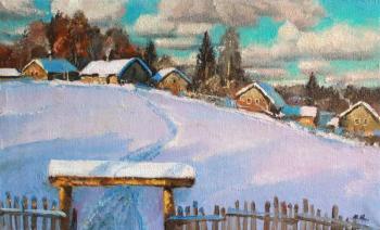 Village in winter. Kremer Mark