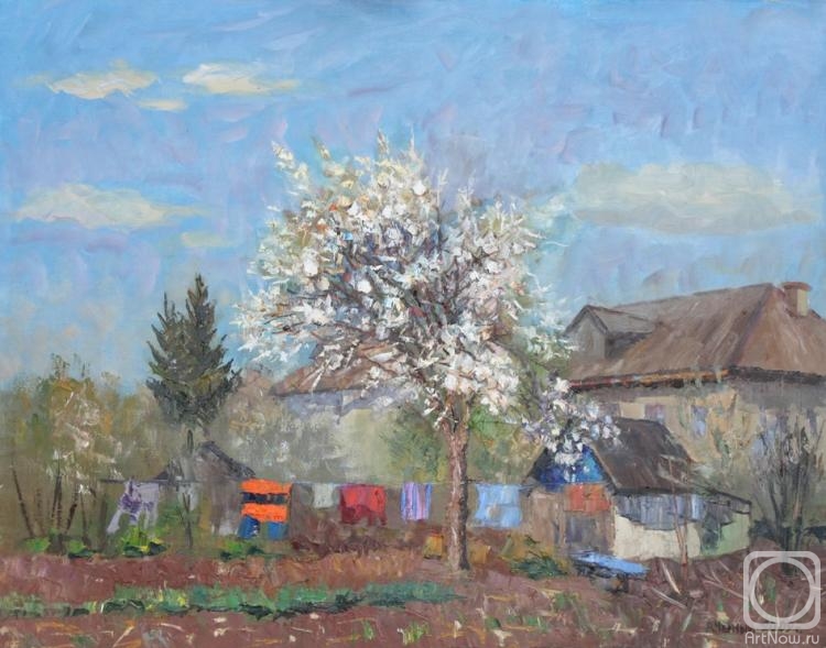 Chernyy Alexandr. The apple-tree blossoms. Aktuba