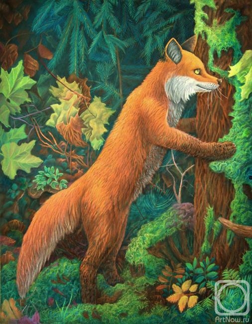 Dementiev Alexandr. Fox loving nature