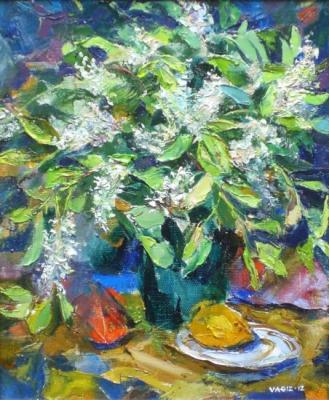 Bouquet of bird cherry with lemon. Shaykhetdinov Vagiz