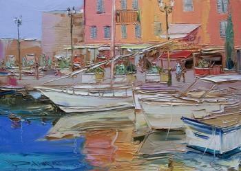 Картина «Лодки у причала»