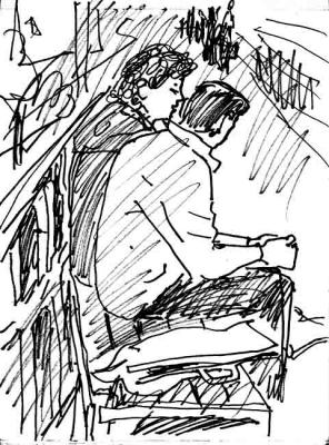 On the platform. Karaceva Galina