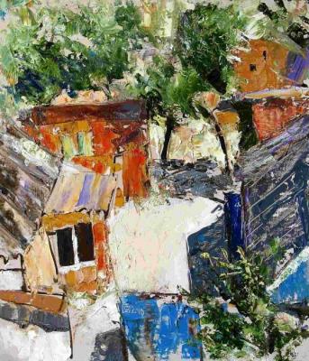 The courtyard is drenched in sunshine. 2010. Makeev Sergey