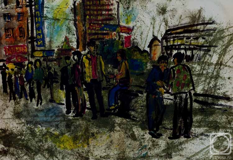 Karaceva Galina. Party-goers (version 2)