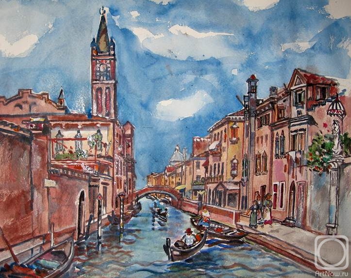 Karaceva Galina. Venice (sketch of painting)