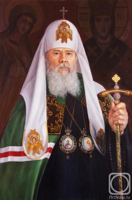 Gayduk Irina. Portrait of Patriarch Alexy II