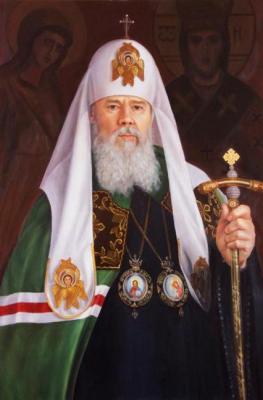 Portrait of Patriarch Alexy II. Gayduk Irina