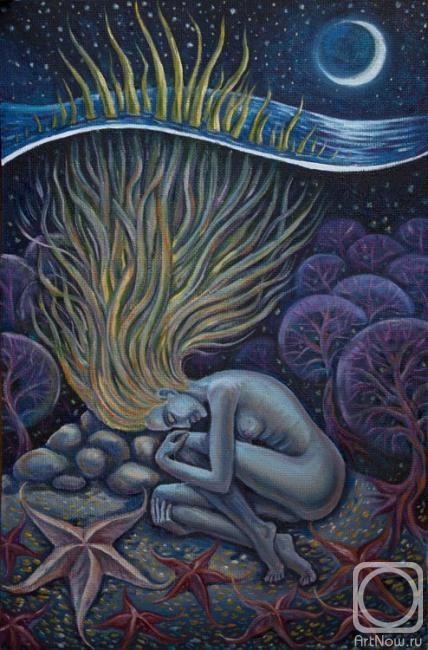 Krivosheev Roman. Mermaid's Dream on the Seabed about the Starry Sky and the Moon