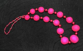 Pink beads. Vasilyeva Valentina