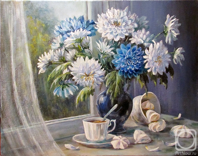 Vorobyeva Olga. Chrysanthemums - flowers belated