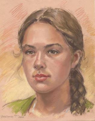 Portrait of teenager girl. Deynega Tatyana