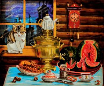 Evening tea in the merchant's house. Rauba Oleg