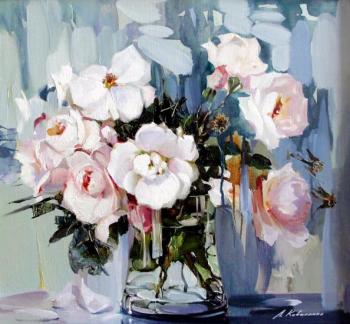 Bouquet white roses. Kovalenko Lina