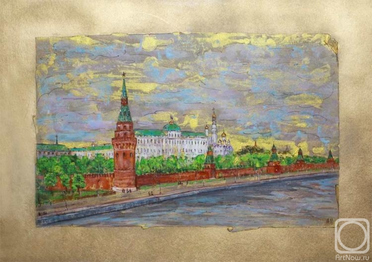 Volkhonskaya Liudmila. View of the Moscow Kremlin