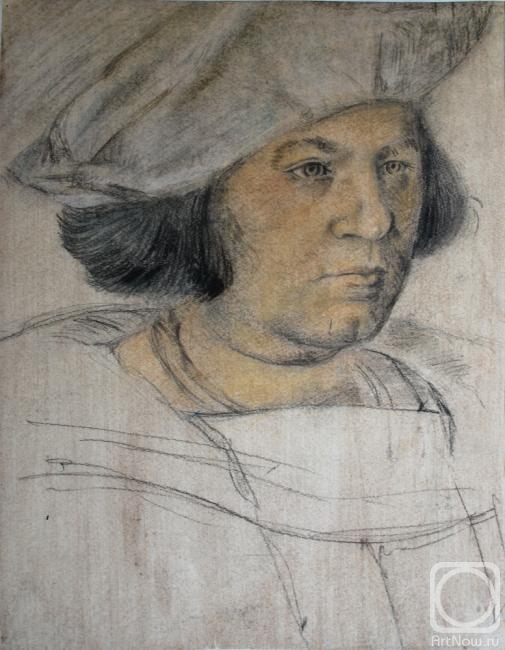 Zarubina Elena. Copy of the portrait of Sir Henry Guildford by Hans Holbein
