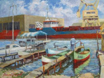 Fishing boats. Port of Varna. Pohomov Vasilii