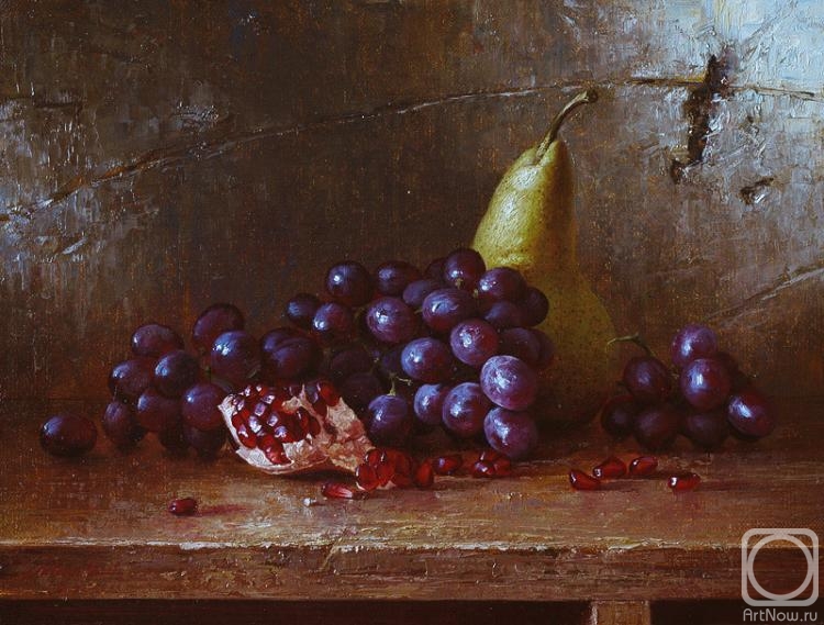 Mazur Nikolay. Pear, grapes and pomegranate