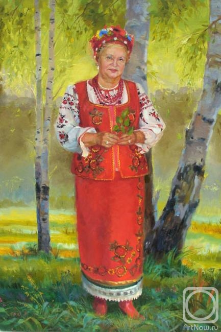 Roshina-Iegorova Oksana. Portrait of the woman in the Ukrainian suit