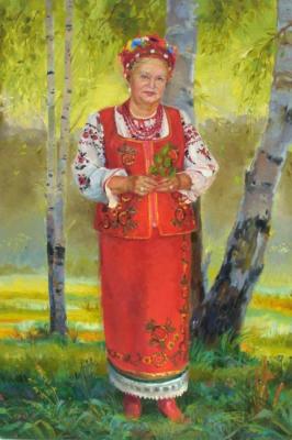 Portrait of the woman in the Ukrainian suit. Roshina-Iegorova Oksana