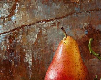 Pear, grapes and pomegranate (fragment). Mazur Nikolay