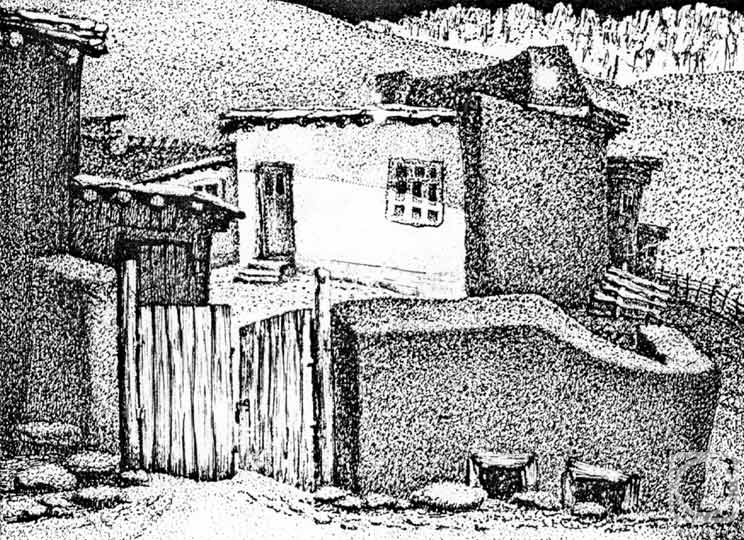 Poberezhny Yury. House in the mountains