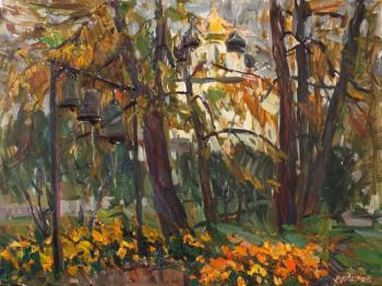Autumn in the monastery garden (Fall Flowers). Zhukova Juliya