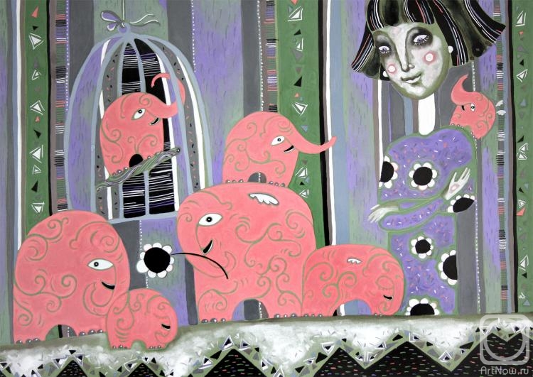 Kochurova Irina. Seven pink elephants