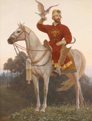 Sovereign man. Falconer. Seventeenth century. Efoshkin Sergey