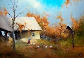 Matryonin yard. Autumn. Medvedev Igor