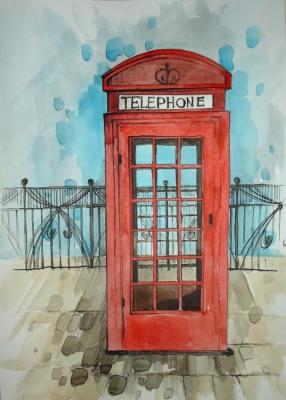 Telephone booth. Petrovskaya Irina