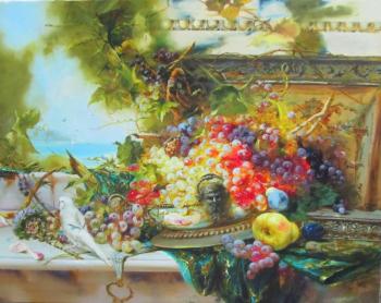 Still life with grapes. Fedorova Irina