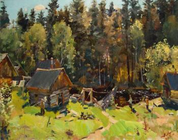 Bathhouse at the water mill (Russian Private North). Lukash Anatoliy