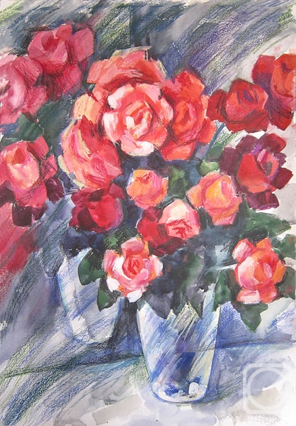 Lavrova Elena. Red roses