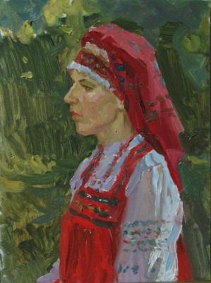 Woman in national costume. Osipenko Alexander