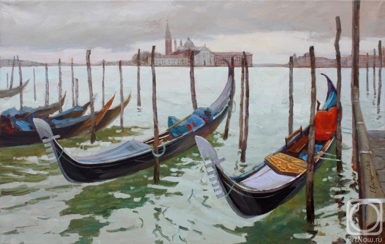 Evdokimov Alexey. Venice. Gondolas at the pier