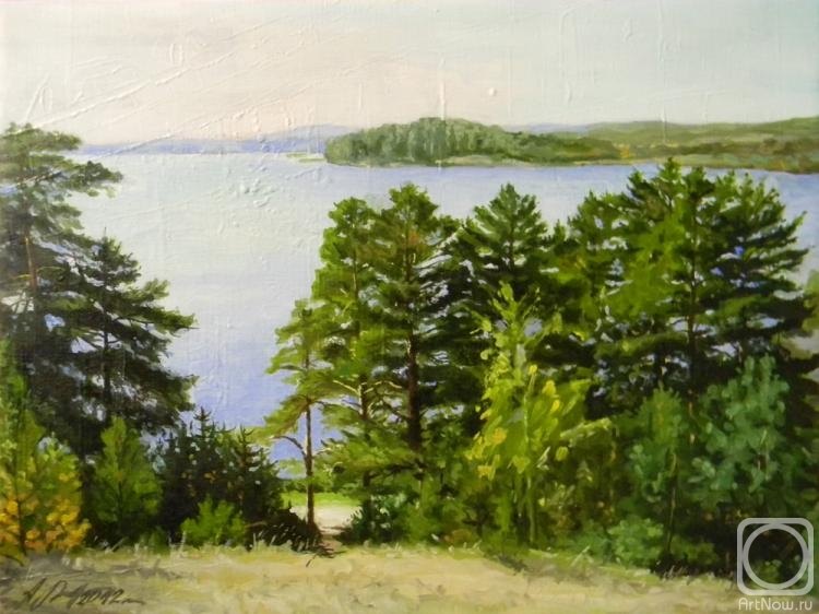 Morozov Anatoliy. Uvildy. Blue distance of the lake