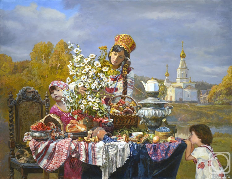 Дары осени» картина Панова Эдуарда маслом на холсте — купить на ArtNow.ru