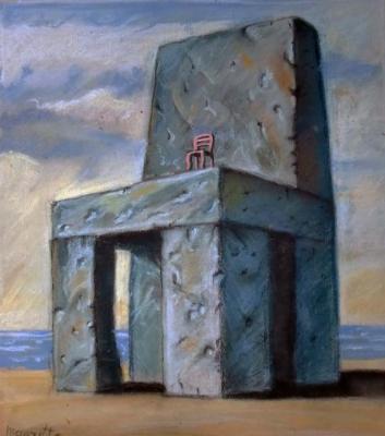 Legend of the Ages. Free copy of the painting by R. Magritte (). Voznesenskiy Aleksey