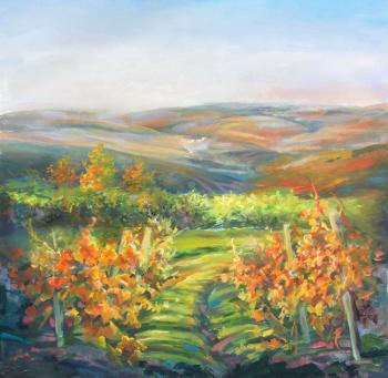 Autumn vineyards. Godich Marina