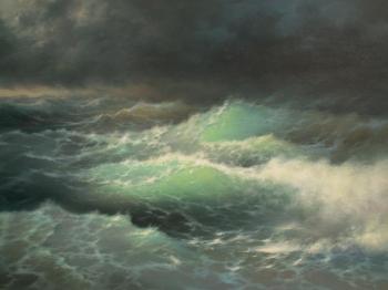 Among the waves. I.K.Aivazovsky (copy). Koval Vladimir
