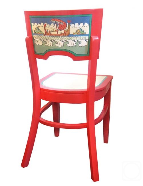 Ivanova Ekaterina. Painted chairs (chair 2)