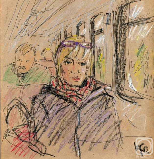 Karaceva Galina. October 23. In the train