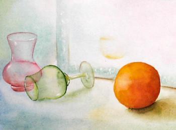 still life with glass